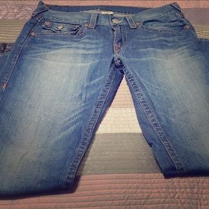 True religion womens straight leg jeans